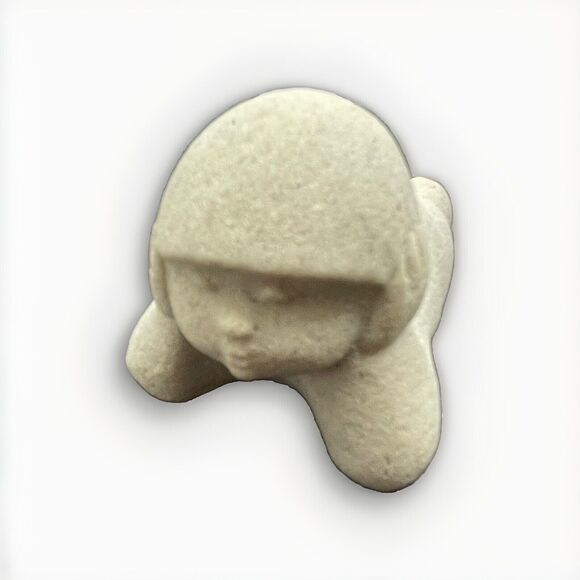 Marbell Stone Art Children Sculptures Belgium Carved MCM Figurine Minimalist 4pc - Picture 6 of 10